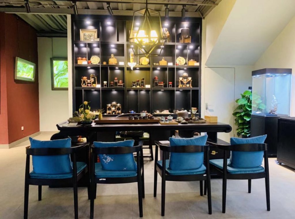 巖星建設|廣東嶺南工藝美術(shù)館工程設計插圖(5) 茶藝區